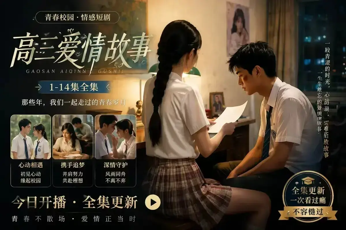 《B中爱情故事》AI校园短剧4KHDR画质-未删减完整版在线观看-资源下载